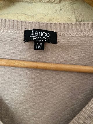 Chaqueta punto marrón clarito 