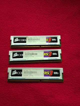 Memoria RAM Corsair 6GB DDR3 Platinum (3x2GB)