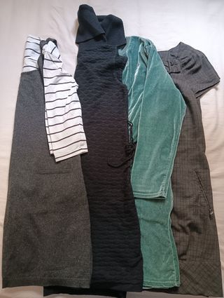 4 Vestidos invierno para embarazadas: gris & verde