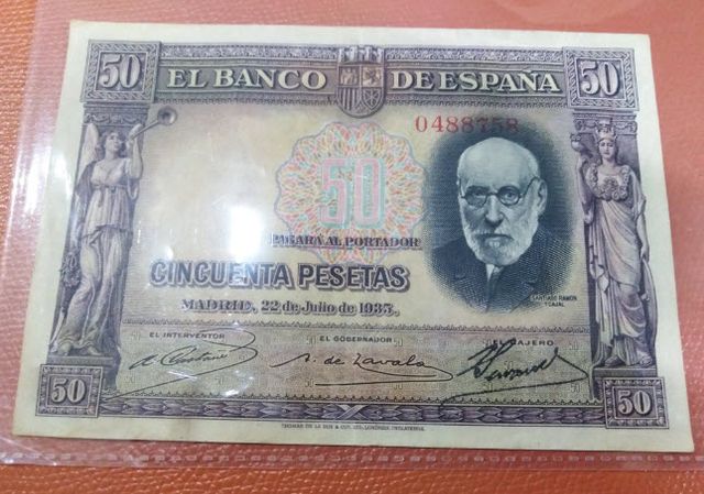 Billete 50 Pesetas España 1935