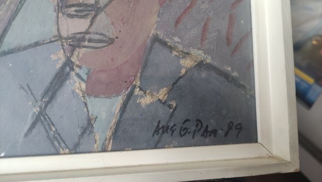 Óleo sobre cartón de Ana García Pam