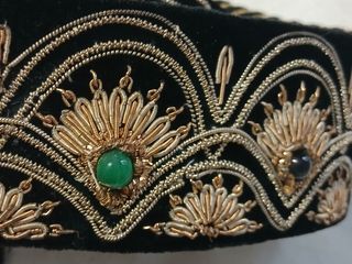 Cintura antica ricamata - pietre