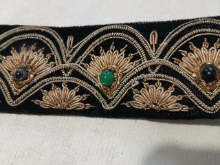 Cintura antica ricamata - pietre