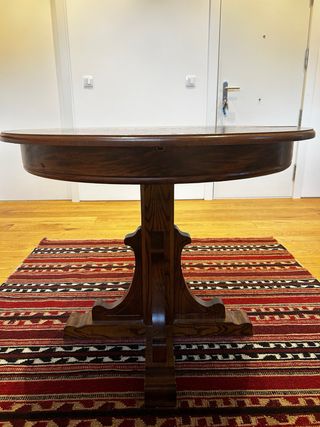 Mesa redonda extensible madera
