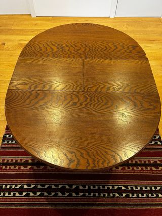 Mesa redonda extensible madera