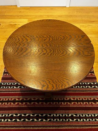 Mesa redonda extensible madera