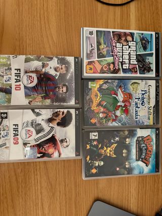 Lote juegos PSP | GTA Vice City, Fifa 09-10, Ratch
