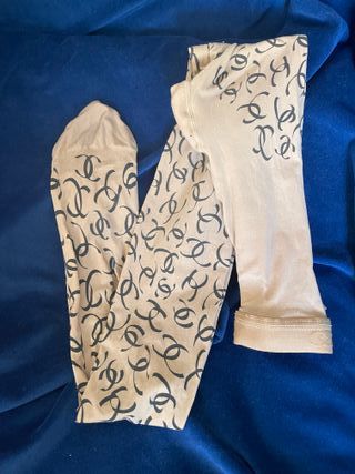 Collant Chanel vintage beige