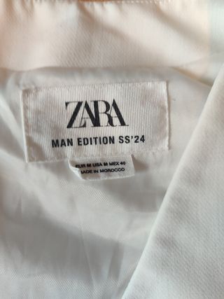 Chaleco Zara blanco hombre M