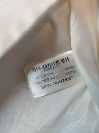 Chaleco Zara blanco hombre M