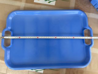 Escurridor vajilla azul