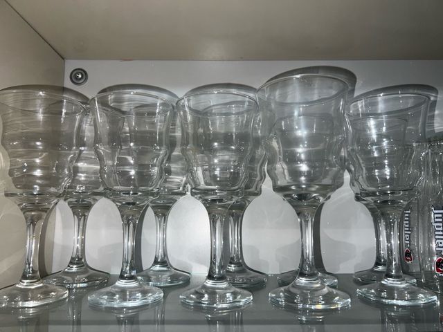 16 Copas Cristal Transparentes
