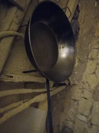 Sartén fogón hierro 60x16cm Lleva dos asas