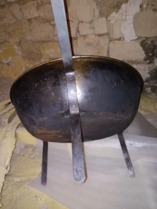 Sartén fogón hierro 60x16cm Lleva dos asas