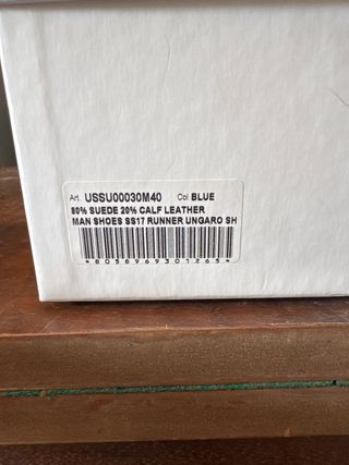 Tênis Ungaro 40 - Azul e Branco