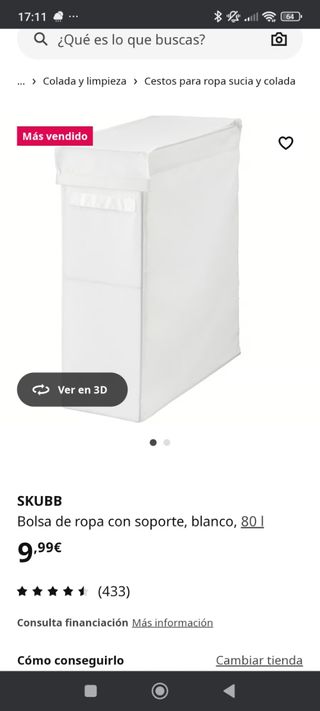 SKUBB - Bolsa ropa 80L