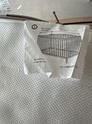 Colchón cuna Ikea Krummelur 120cm