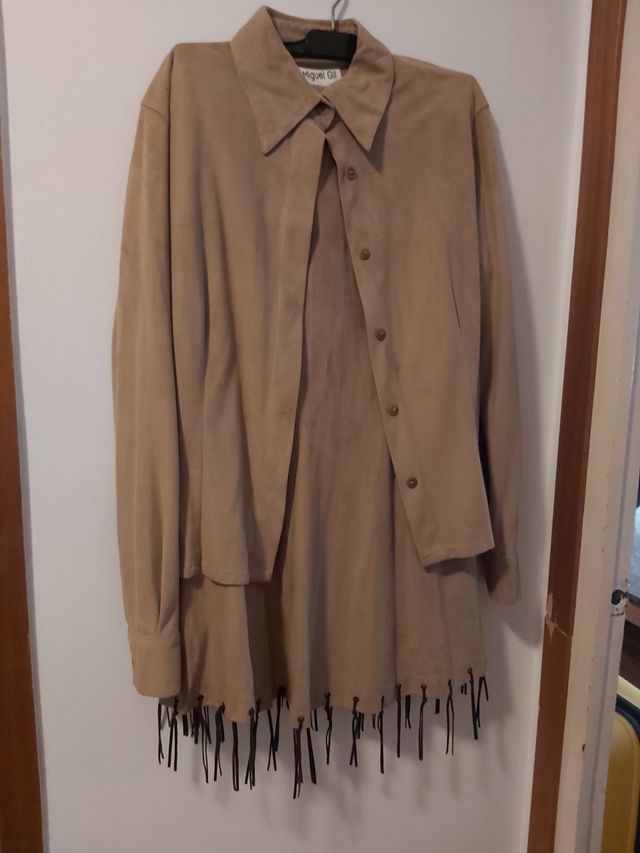 Traje Miguel Gil - Falda larga y Chaqueta camisera