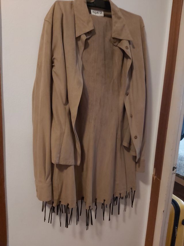 Traje Miguel Gil - Falda larga y Chaqueta camisera