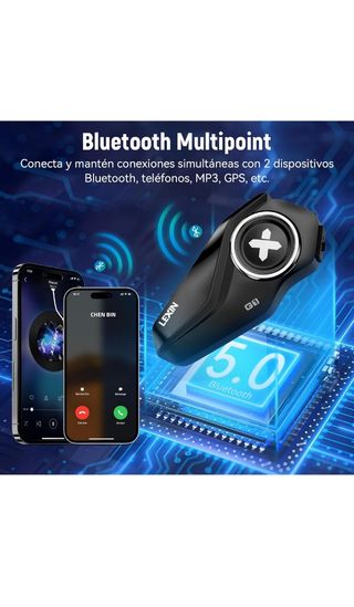 LEXIN G1 Intercomunicador Casco Moto Bluetooth
