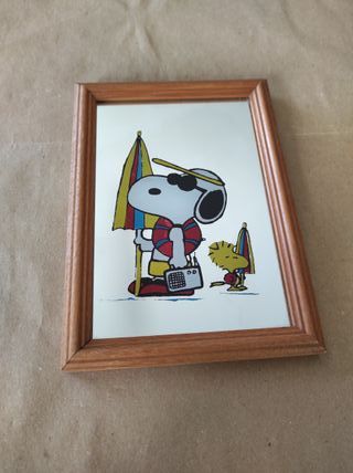 Specchio vintage Snoopy e Woodstock