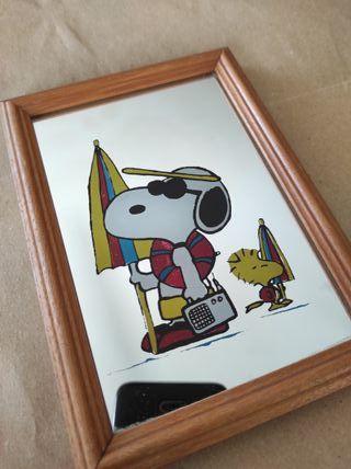 Specchio vintage Snoopy e Woodstock