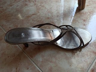 Sandalias CONNEX Plata - Tacón