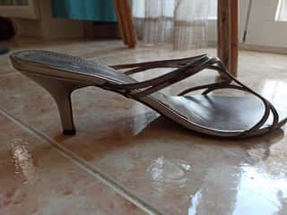 Sandalias CONNEX Plata - Tacón