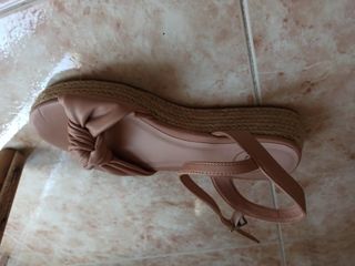 Sandalias Sfera shoes esparto altas rosa palo