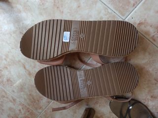 Sandalias Sfera shoes esparto altas rosa palo