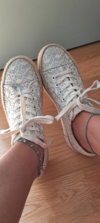 Scarpe sportive argentate