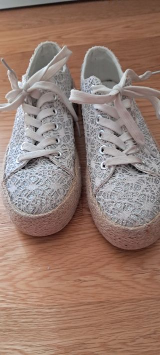 Scarpe sportive argentate