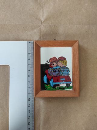 Quadro specchio vintage primiziae bambini