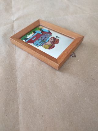 Quadro specchio vintage primiziae bambini