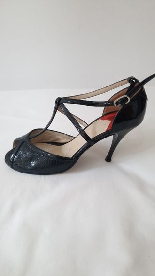 Zapatos de Tango Negro Charol