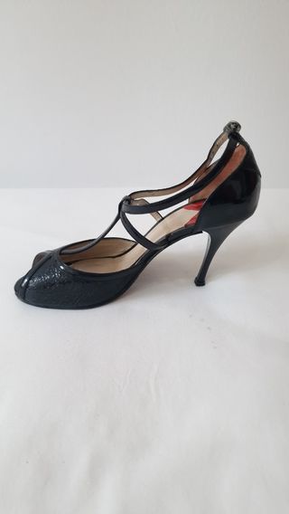 Zapatos de Tango Negro Charol