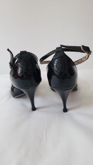 Zapatos de Tango Negro Charol