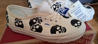 Vans Authentic Skull - Scarpe Beige/Nero 37