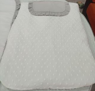 Capazo bebé unisex: Funda con relleno + colchoneta