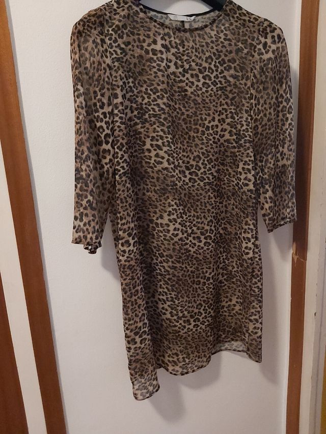 Vestido animal print talla M