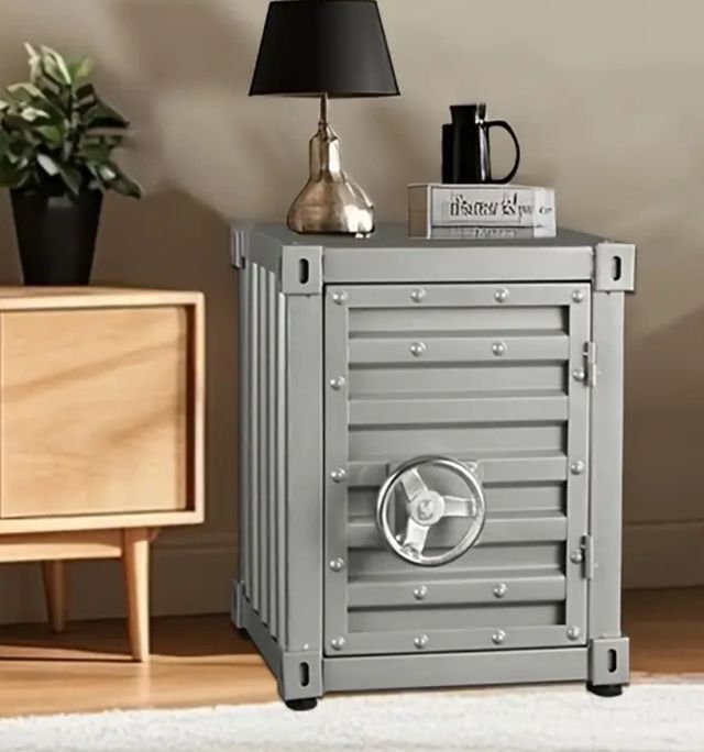 Armario metálico estilo caja fuerte