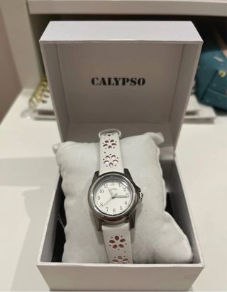 Reloj Calypso blanco y rosa