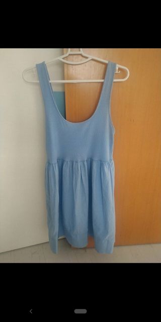 Vestido Zara celeste