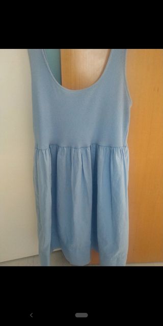 Vestido Zara celeste