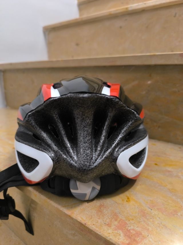 Casco bici GS rojo-negro