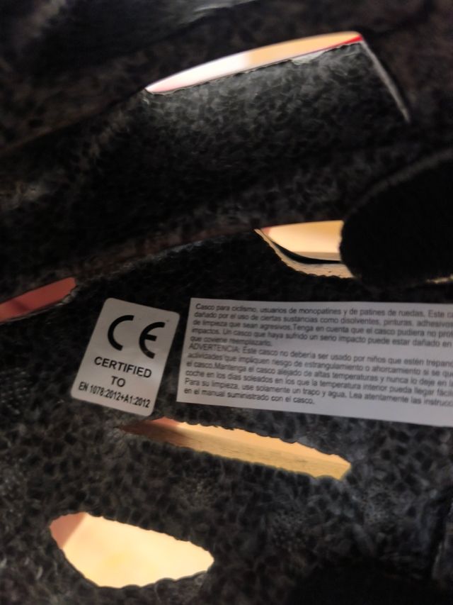 Casco bici GS rojo-negro