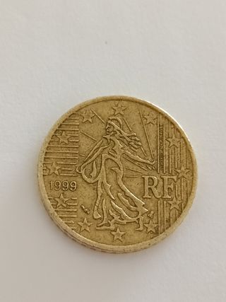 Moneda 50 céntimos Francia 1999
