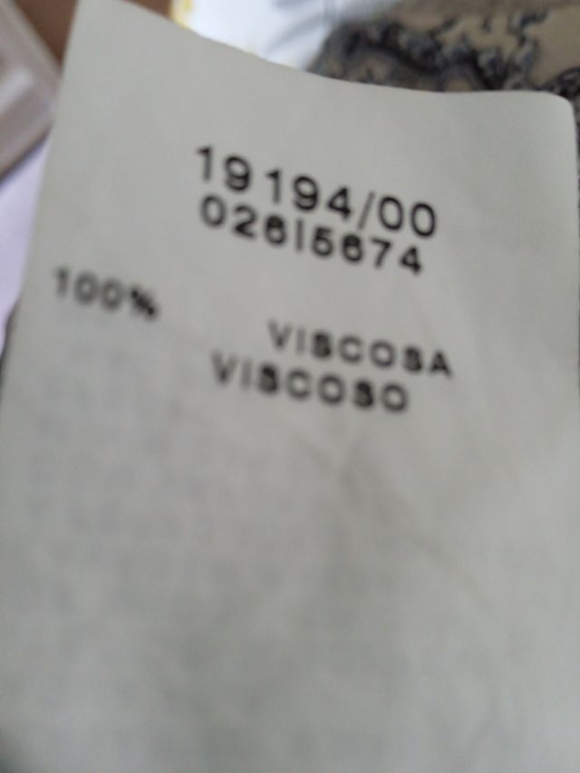 Blusa estampada mujer beige y negra talla grande