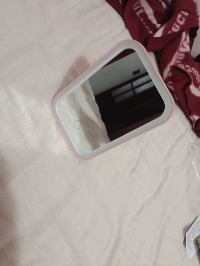 Espejo LED Rosa - Maquillaje