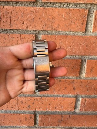 Reloj Seiko Kinetic 100m - Negro/Plata